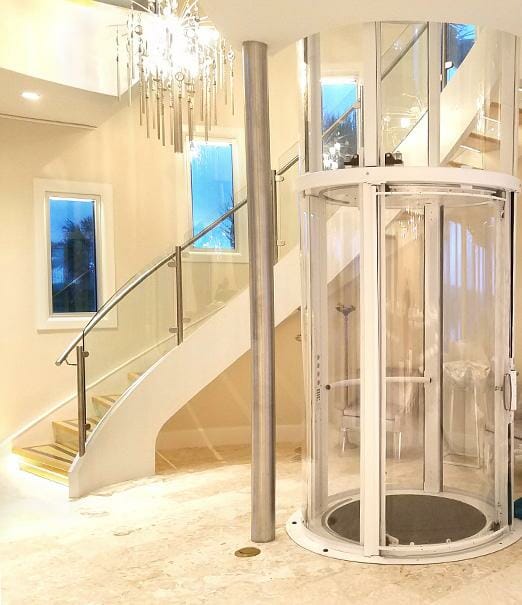 Savaria Vuelift Round Home Elevator