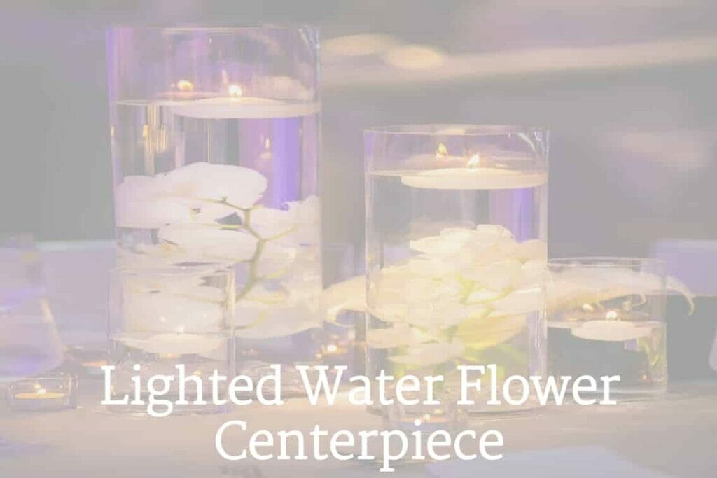 How to Make a Lighted Water Flower Vase Centerpiece